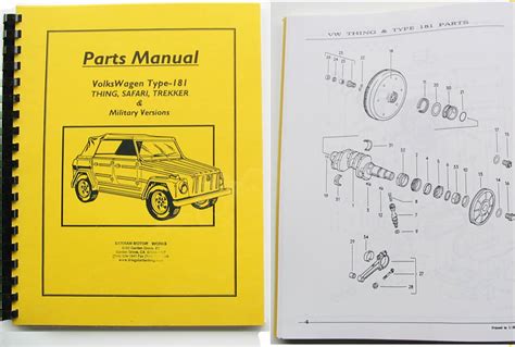 vw thing parts drawing